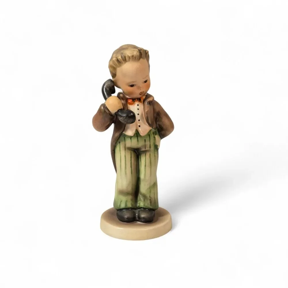 Vintage Goebel Hummel #124 “Hello” Figurine TMK-3 Stylized Bee 6” W Germany
